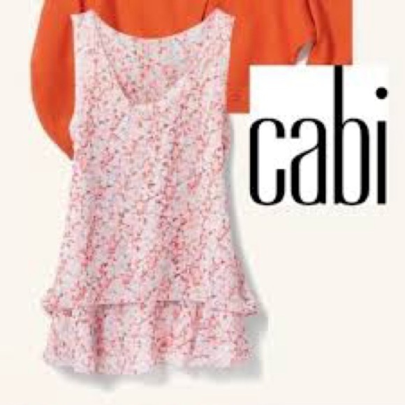 CAbi Style 5032 Bella Floral Top Size M - Picture 2 of 8
